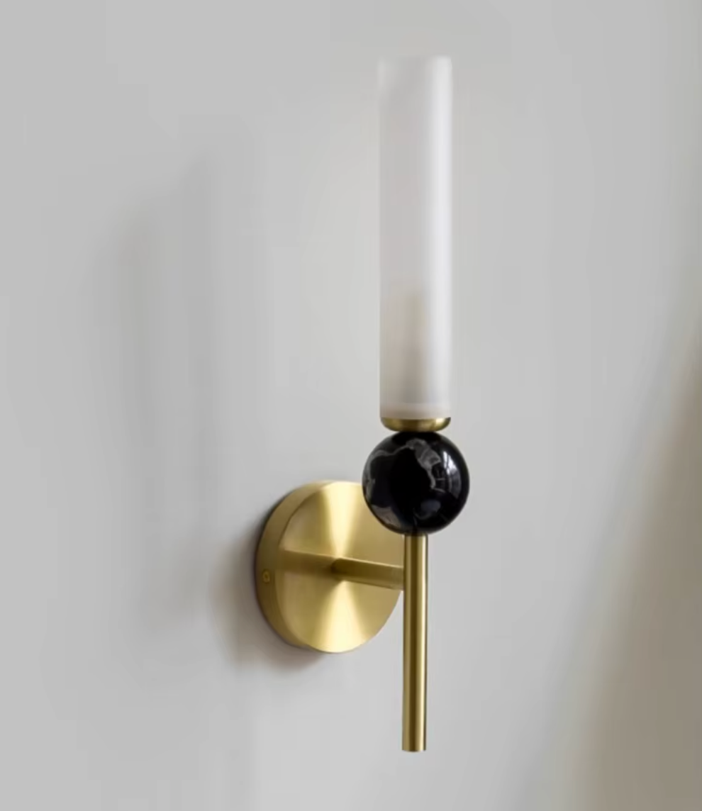 Tovar Marble Wall Lamp-Letifly Lights and Decor