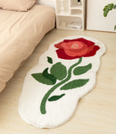 tulip print tufted carpet rug non slip rug plush carpet floral print tulip carpet