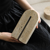 U Tower Stone Book Stand Holder