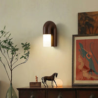 Vintage Ash Wood Wall Lamp-Letifly Lights and Decor