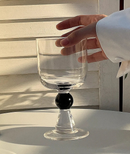 Vintage Clear Wine Glass