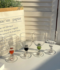 Vintage Clear Wine Glass