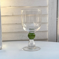 Vintage Clear Wine Glass