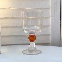 Vintage Clear Wine Glass