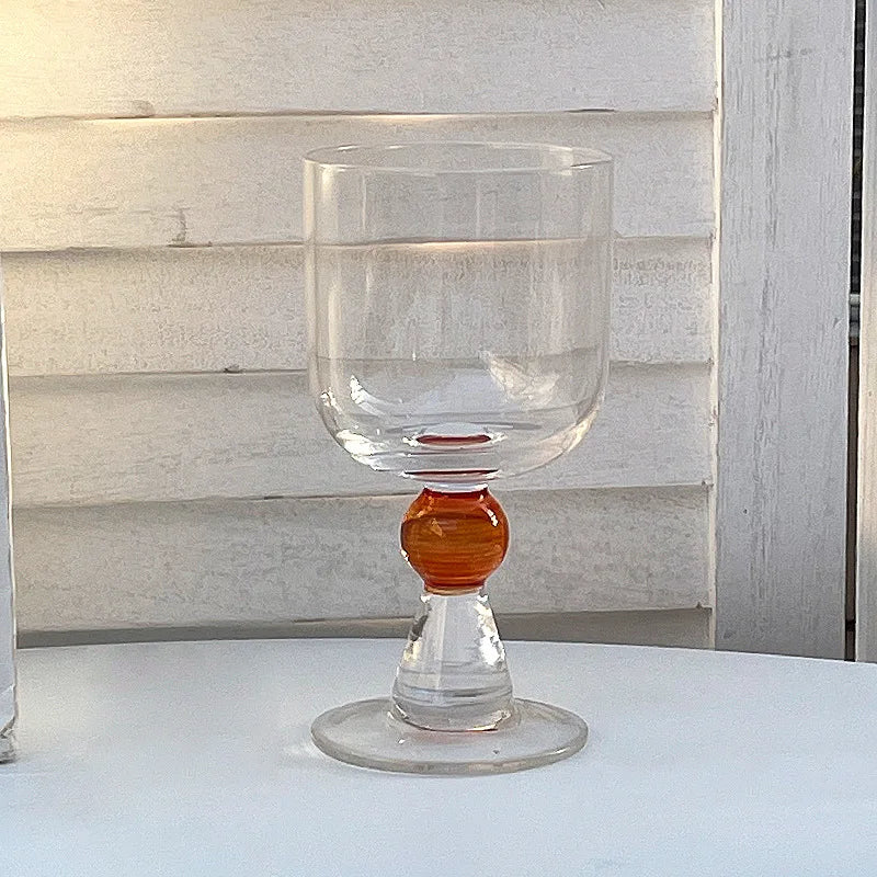 Vintage Clear Wine Glass