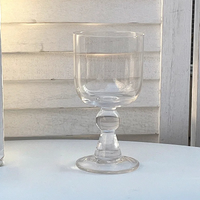 Vintage Clear Wine Glass