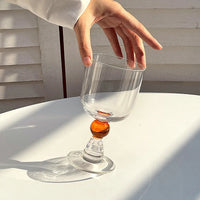 Vintage Clear Wine Glass