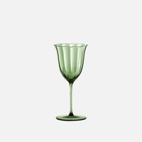 Vintage Green Wine Glass