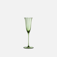 Vintage Green Wine Glass