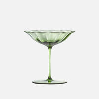 Vintage Green Wine Glass