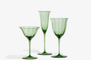 Vintage Green Wine Glass