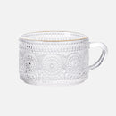 Vintage Texture Glass Cup with Handle