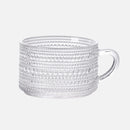 Vintage Texture Glass Cup with Handle