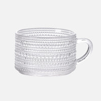 Vintage Texture Glass Cup with Handle