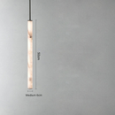 cylindrical marble pendant light LED light