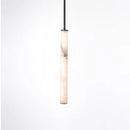 cylindrical marble pendant light LED light
