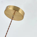 Bedside Pendant/Wall Lamp Modern Walnut Brass Pendant & Wall Lamp Metal Hanging Light for Bedroom, Dining Room, and Bar Décor