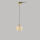 Bedside Pendant/Wall Lamp Modern Walnut Brass Pendant & Wall Lamp Metal Hanging Light for Bedroom, Dining Room, and Bar Décor