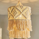 Wall Hanging Tapestry Lampshade woven macrame cotton tapestry lamp