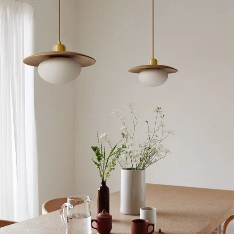 Walnut Nest LED Pendant Light