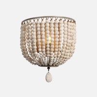 Wooden Bead Wall Lamp