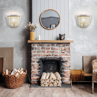 Wooden Bead Wall Lamp
