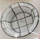 Yogurt Grid Ceramic Bowls-Letifly Lights and Decor