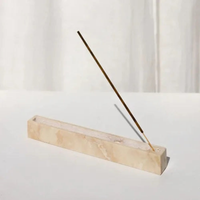 travertine stone incense stick holder