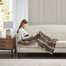 Zuri Oversized Faux Fur Throw Blanket Luxurious Plush Soft Decorative Accent