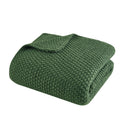 Bree Knit Throw and Pillow Set Textured Soft Blanket Cozy Living Room Accent