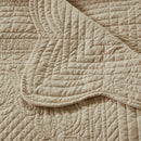 Tuscany Oversized Quilted Throw Blanket Scalloped Edges Elegant Textured Design