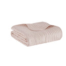 Tuscany Oversized Quilted Throw Blanket Scalloped Edges Elegant Textured Design