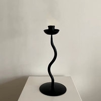 Deco Wave Iron Candle Holder-Letifly Lights and Decor
