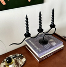 Deco Wave Iron Candle Holder-Letifly Lights and Decor