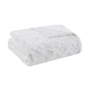 Zuri Oversized Faux Fur Throw Blanket Luxurious Plush Soft Decorative Accent