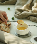 Fondi Self-heating Fondue Set - Jasmine White-Letifly Lights and Decor