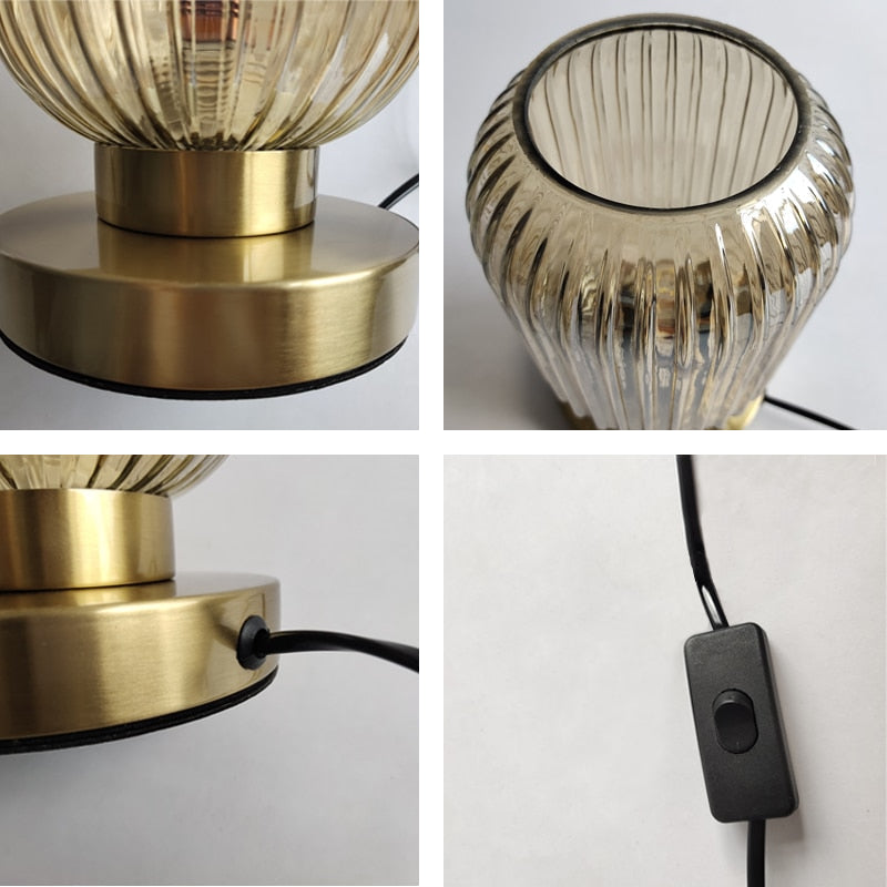 Gema Ripple Glass Table Lamp