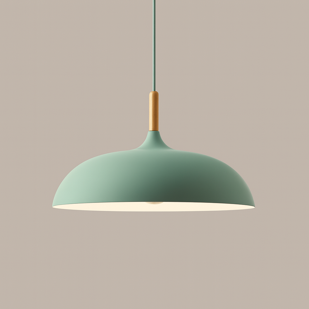 Soft Pastel Palette Pendant Lights in Metal & Wood - Final Sale-Letifly Lights and Decor