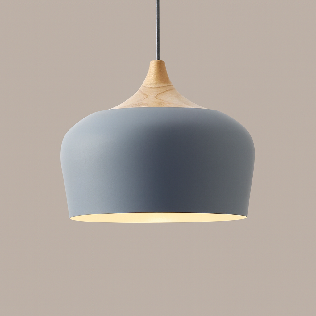 Soft Pastel Palette Pendant Lights in Metal & Wood - Final Sale-Letifly Lights and Decor