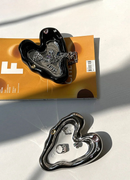 heart chrome mirror tray catch all ceramic plate