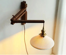 Walnut Wood Adjustable Wall Lamp