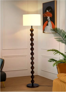 Lana Wood Rounds Table & Floor Lamp-Letifly Lights and Decor