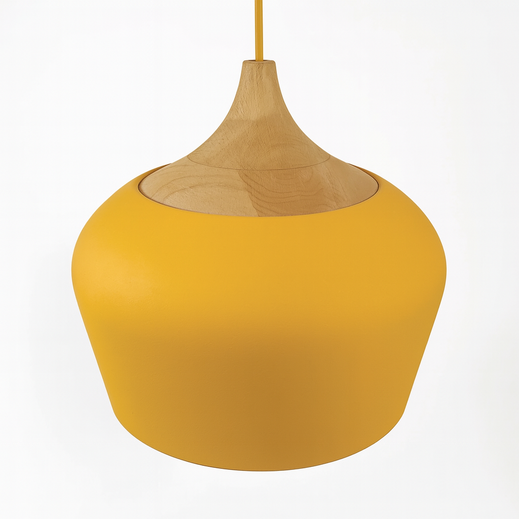 Soft Pastel Palette Pendant Lights in Metal & Wood - Final Sale-Letifly Lights and Decor