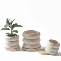 Natural Ceramic plant Flowerpot not painted dyi