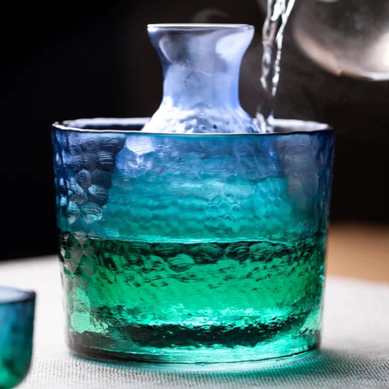 Peacock Sake Jug Set-Letifly Lights and Decor