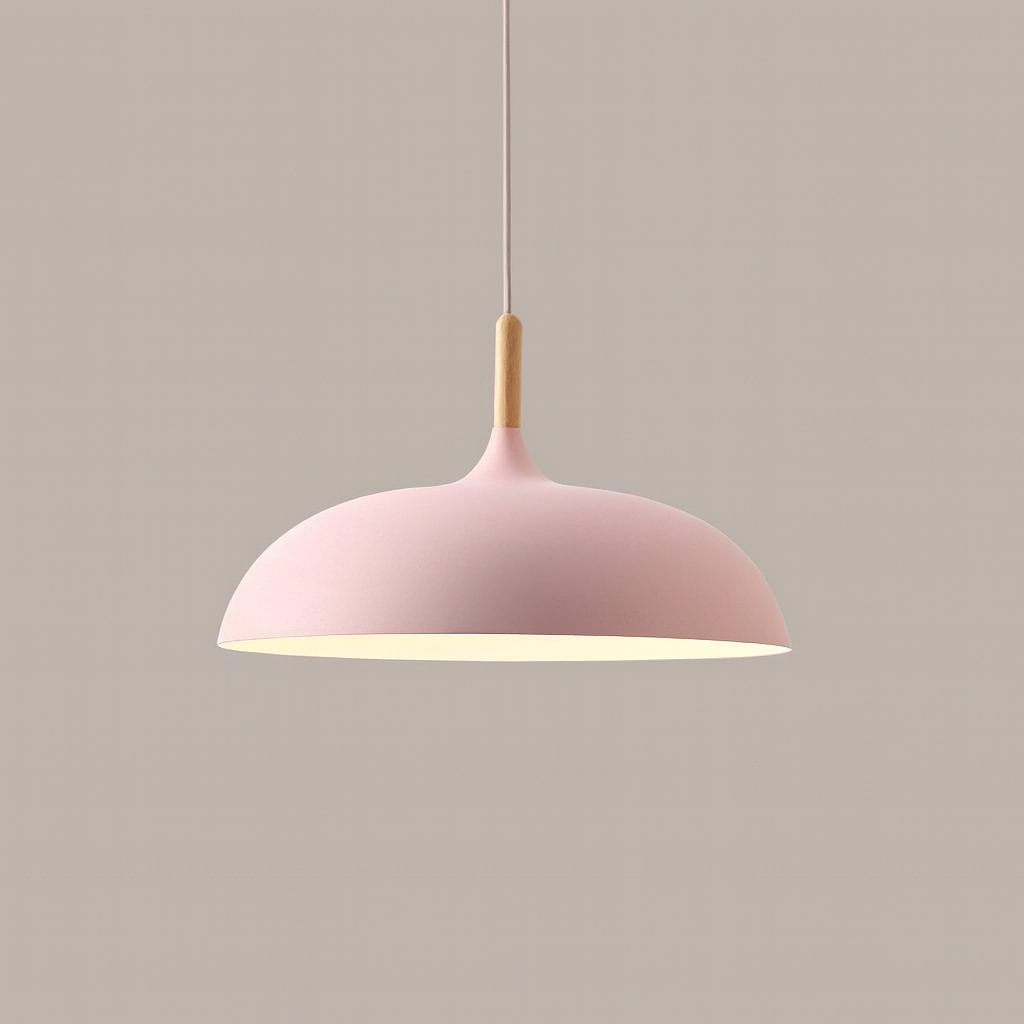 Soft Pastel Palette Pendant Lights in Metal & Wood - Final Sale-Letifly Lights and Decor