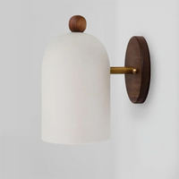 Plume Walnut Wall Light-Letifly Lights and Decor