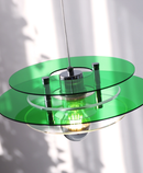 Retro Color Layers Acrylic LED Pendant Lamp-Letifly Lights and Decor