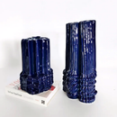 Ripple Glazed Ceramic Abstract Vase-Letifly Lights and Decor