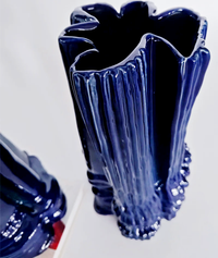 Ripple Glazed Ceramic Abstract Vase-Letifly Lights and Decor